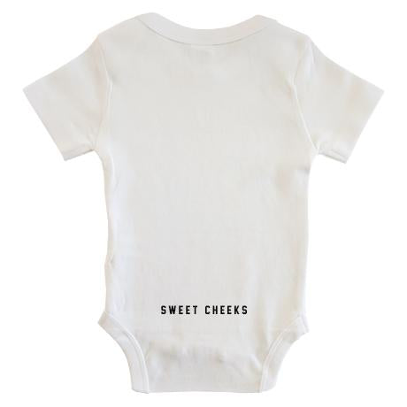 'Bottom print' Custom Baby Onesie - 100% organic